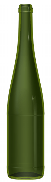 Empty wine bottle FLUTE HIGH 75 CL