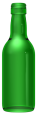 Empty wine bottle BD 18,7 CL