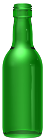 Empty wine bottle BD 18,7 CL