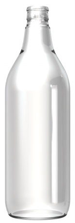 Glass spirit & liquor bottle RHUM STD 1 L