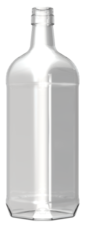 Glass bottle SQUARE 1 L H BVP