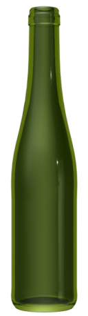 Empty wine bottle FLUTE 37,5 CL