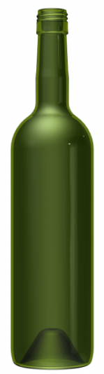 Empty wine bottle BD ELITE 75 CL BVS