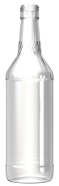 Glass spirit & liquor bottle SPIRAL 75 CL