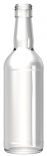 Glass spirit & liquor bottle RHUM 50 CL BVP