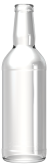 Glass spirit & liquor bottle RHUM 50 CL VERPLAST