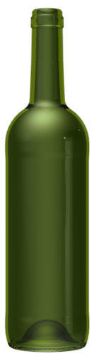 Empty wine bottle BD NOVA NATURA 75 CL