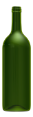 Empty wine bottle BD 1 L