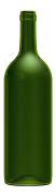 Empty wine bottle BD 1 L