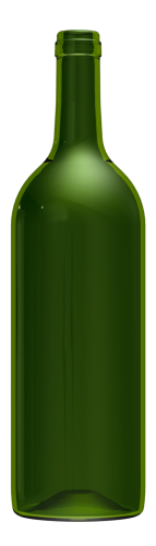 Empty wine bottle BD 1 L