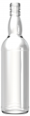 Glass spirit & liquor bottle SCOTCH 70 CL