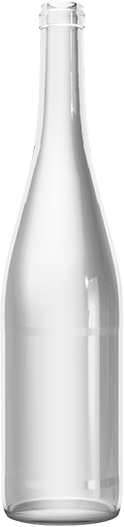 Empty wine bottle RHIN ART 75 CL