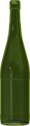 Empty wine bottle RHIN ART 75 CL BVS