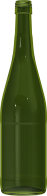Empty wine bottle RHIN ART 75 CL BVS