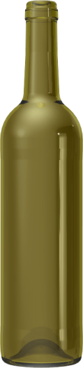 Empty wine bottle BD LUSA NATURA 75 CL