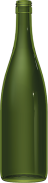 Empty wine bottle FLUTE 1 L BVS