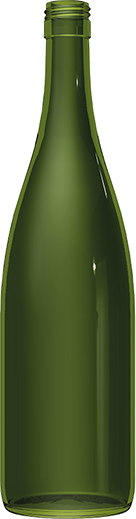 Empty wine bottle FLUTE 1 L BVS