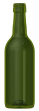 Empty wine bottle BD 25 CL