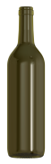 Empty wine bottle BD VIVA LITE 75CL
